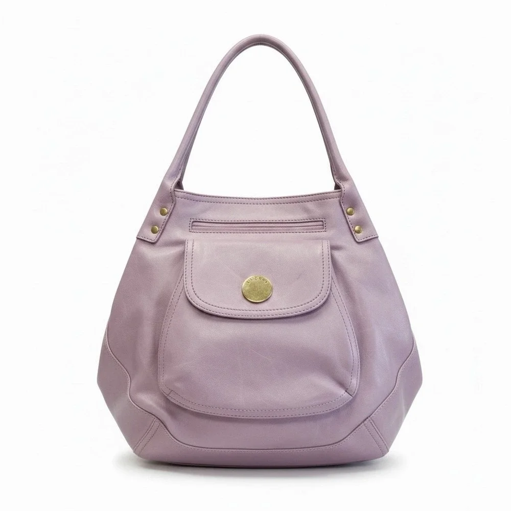 Access  Liz Claiborne Lavender Hobo Bag Faux Leather Y2K